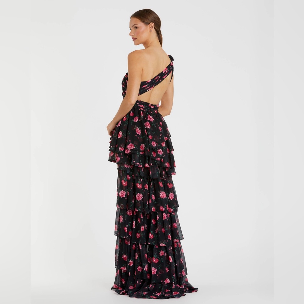 NWOT Mac Duggal High Low Floral Dress